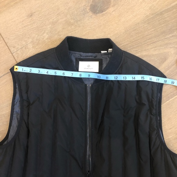 Mens GANT Vest Black Size XL-lightweight down filled - Picture 6 of 10